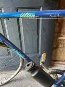Blue Ultra 10 Speed Road Bicycle with Water Bottle Holder