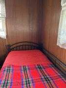 Full Size Metal Bed Frame with Bedding