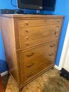 Wooden Dresser with Multiple Drawers