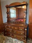 Solid Wood Dresser with Mirror