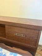 Full Size Bed Frame with Headboard and Matching Footboard