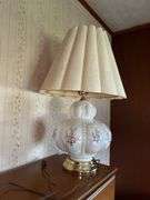 Floral Iridescent Accent Table Lamp