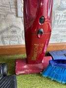 Bissell Powerlifter Swivel Lift-Off Pet Vacuum, Eureka Superbroom Brush Up, and Bissell 2400 Carpet Sweeper