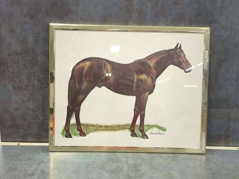 Framed Horse Print by Sharon Blaine image
