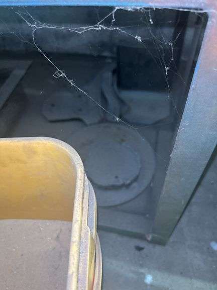 Metal Work Bench with Vise, Rods, and Tools
