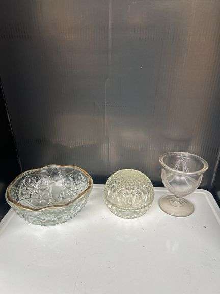 Decorative Glassware - Bowl, Jar, and Compote image