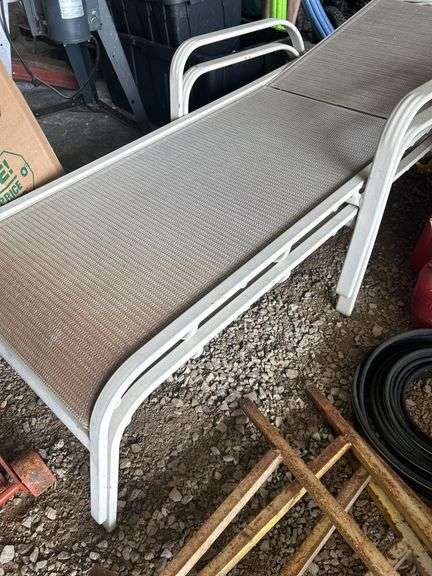 Lawn Lounger and Blue Foam Board