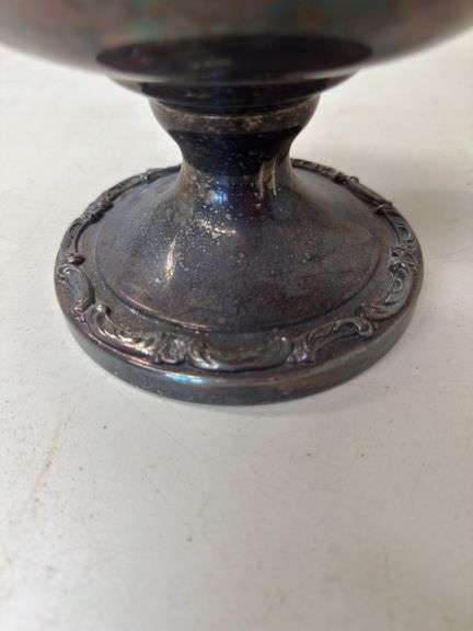 Silver Plated Two Handled Urn