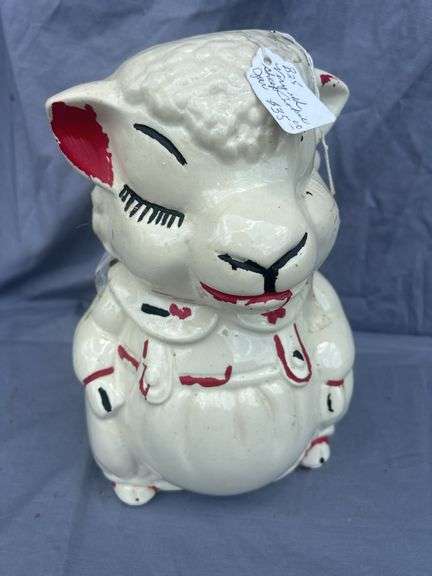 Lamb Ceramic Cookie Jar image