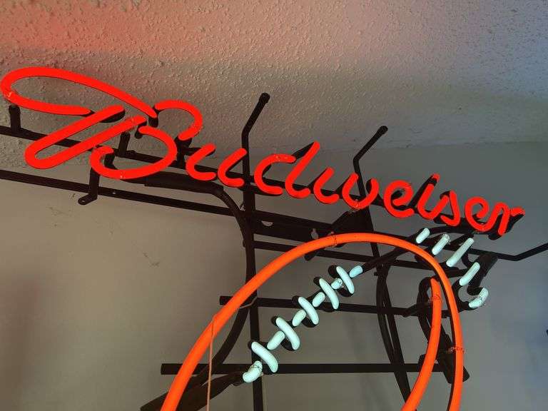 Budweiser "Because It's Football" Neon Sign
