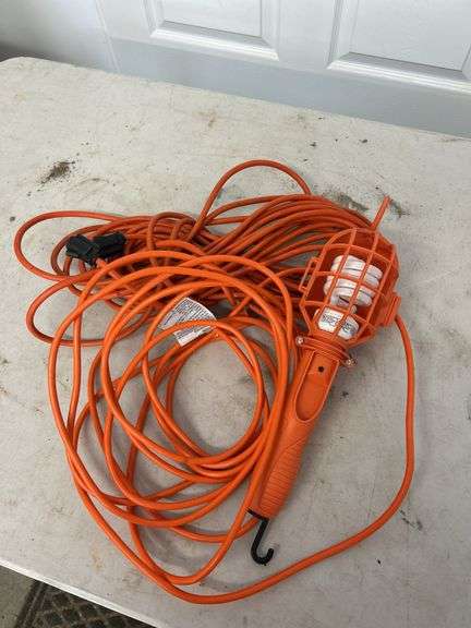 Orange Work Light with Extension Cord