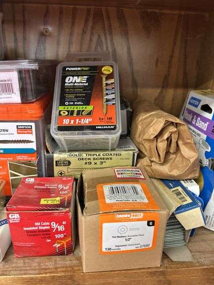 Deck Screws, Framing Screws, Staples, Washers, and More