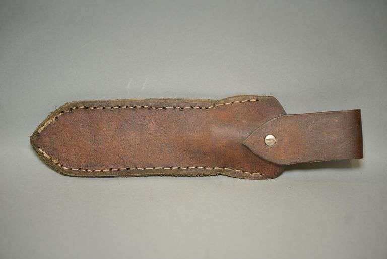 Custom Throwing Knife & Leather Sheath,