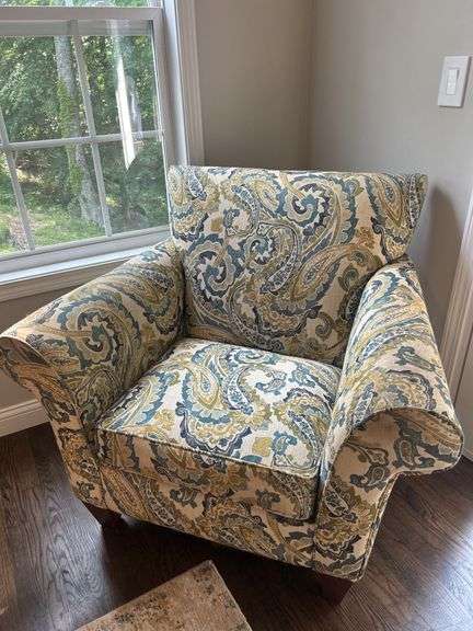 La-Z-Boy Armchair with Paisley Pattern image