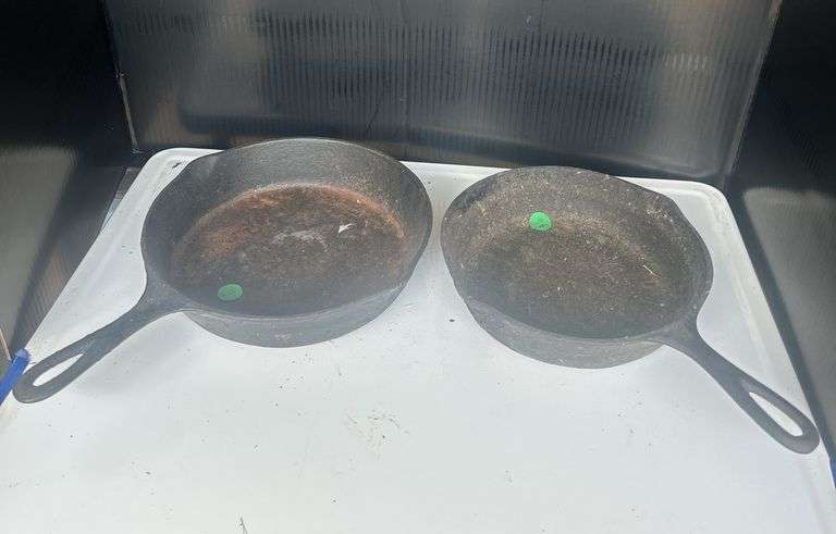 Pair of Cast Iron Skillets image