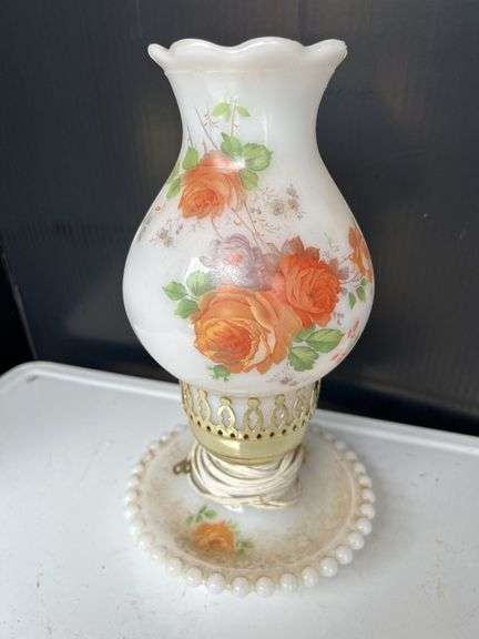Floral Hurricane Lamp image
