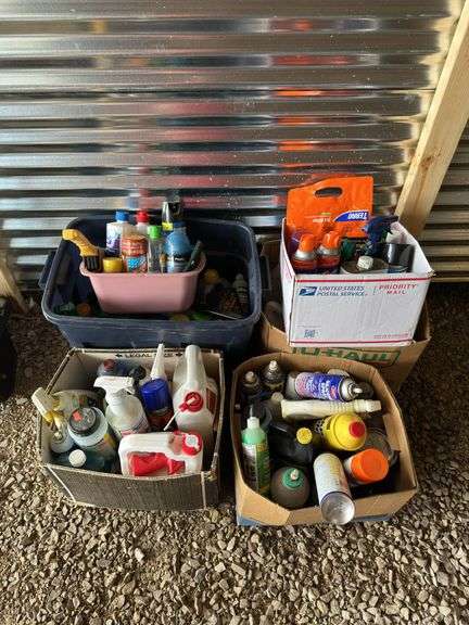 Assorted Cleaning Supplies and Chemicals image