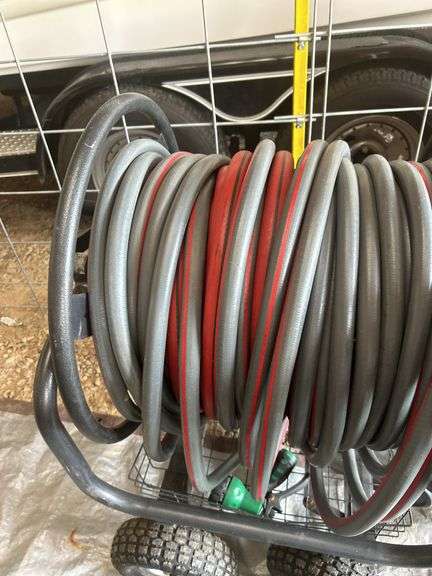 Hose Reel Cart with Hose