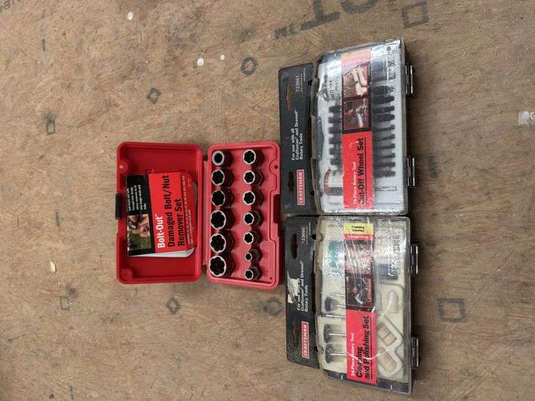 Craftsman Bolt-Out Damaged Bolt/Nut Remover Set & Rotary Tool Sets image