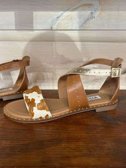 MYRA Leather & Cowhide Sandals