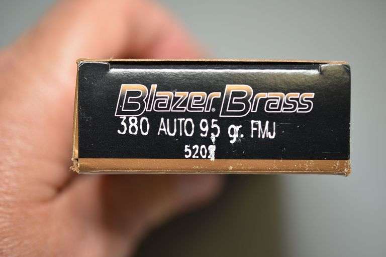 Full Box (50) CCI/Speer Blazer Brass 380 Auto Ammo,