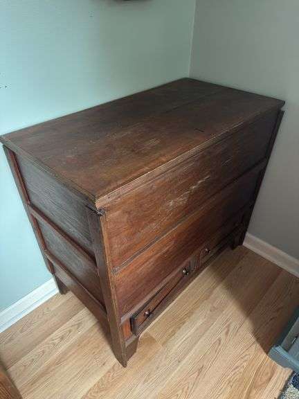 Wooden Storage Chest with Drawers image