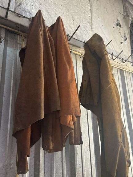Lot of Two Leather Welding Jackets/Aprons