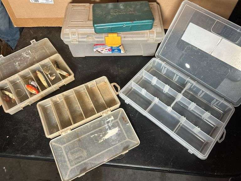Fishing Tackle Boxes and Assorted Lures image