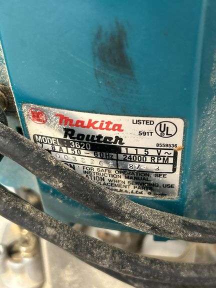 Makita Router Model 3620 & Bosch 3365 Planer