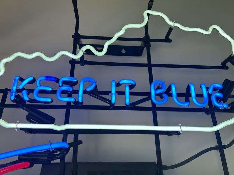 Bud Light Keep It Blue Neon Bar Sign
