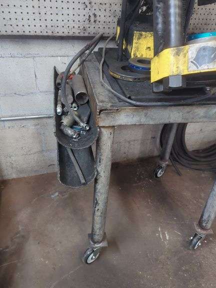 Parker Hydraulic Crimping Machine TH18-D206 on Cart with Accessories