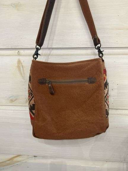 Myra Bag Tapestry and Leather Shoulder Bag