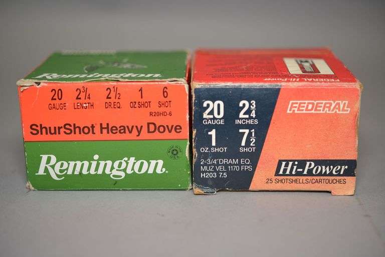2 Full Boxes Of 20 Guage Shotgun Shells,