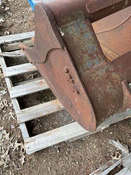 Rusty Excavator Bucket Attachment