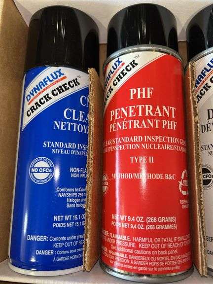 Dynafux Crack Check Visible Red Dye Penetrant Inspection System Kit