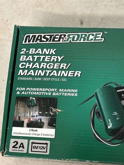Masterforce 2-Bank Battery Charger/Maintainer