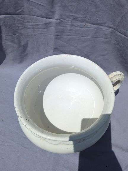 Admiral V.P. Co. White Ironstone Bowl