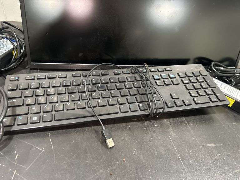 Sceptre Monitor, Keyboard, VIVO Monitor Mount, and Power Supply