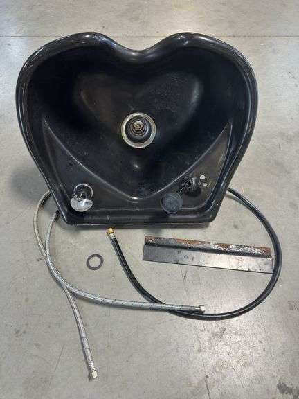 Salon Shampoo Bowl with Faucet and Hardware image