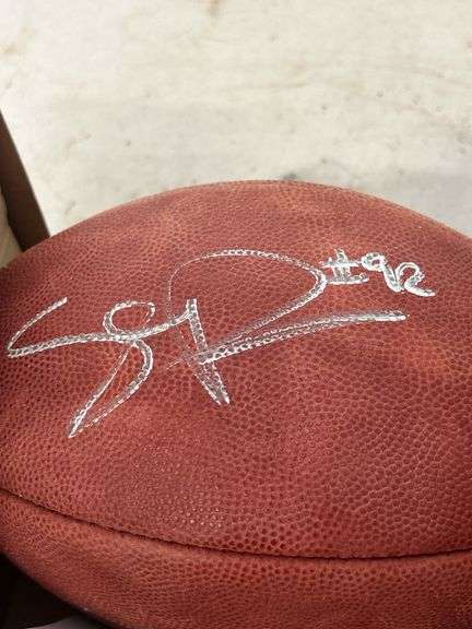 Sean Rogers Detroit Lions Signed NFL Football