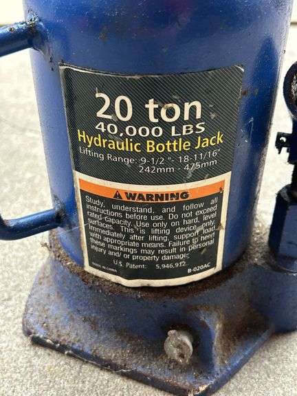 20 Ton Hydraulic Bottle Jack