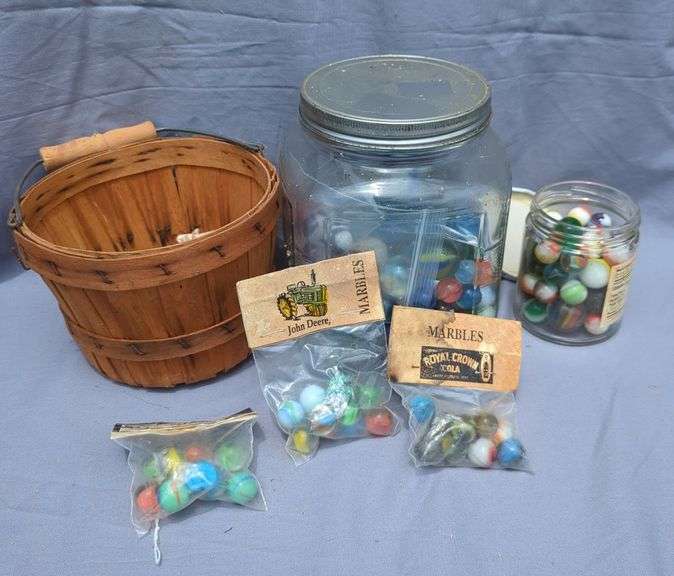 Group of Marbles incl. John Deere, Akro Agate & More image