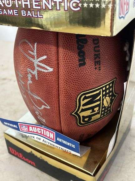 Lem Barney Detroit Lions Signed NFL Football