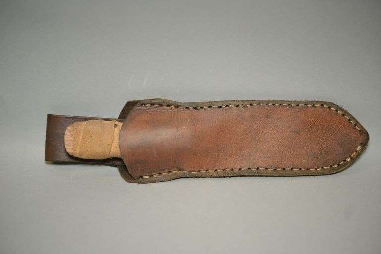 Custom Throwing Knife & Leather Sheath,