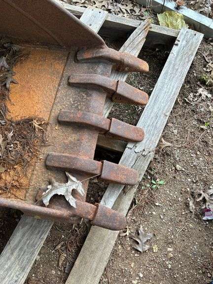 Rusty Excavator Bucket Attachment