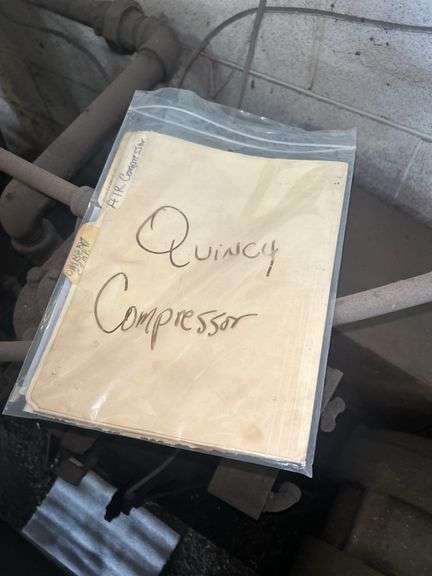 Quincy Air Compressor and Tank System