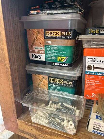 Deck Screws, Framing Screws, Staples, Washers, and More