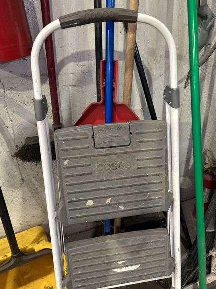 Cosco Step Ladder and Assorted Yard Tools