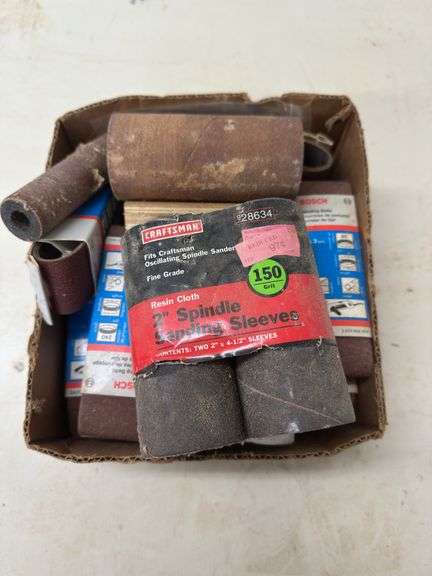 Craftsman Spindle Sleeves and Bosch Sanding Belt Assortment image