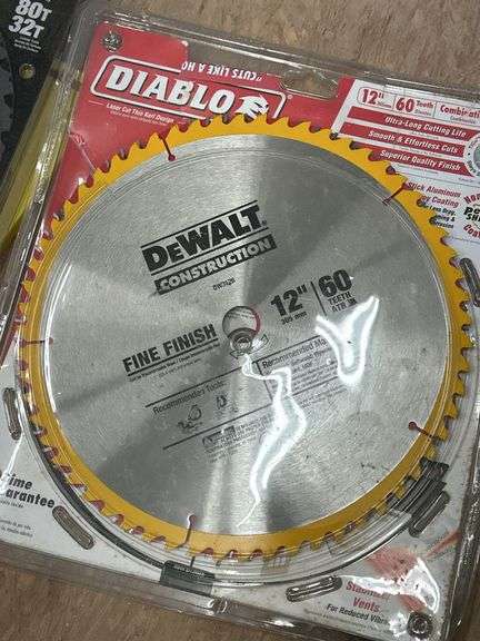 DeWalt & Diablo 12" Saw Blades - 3
